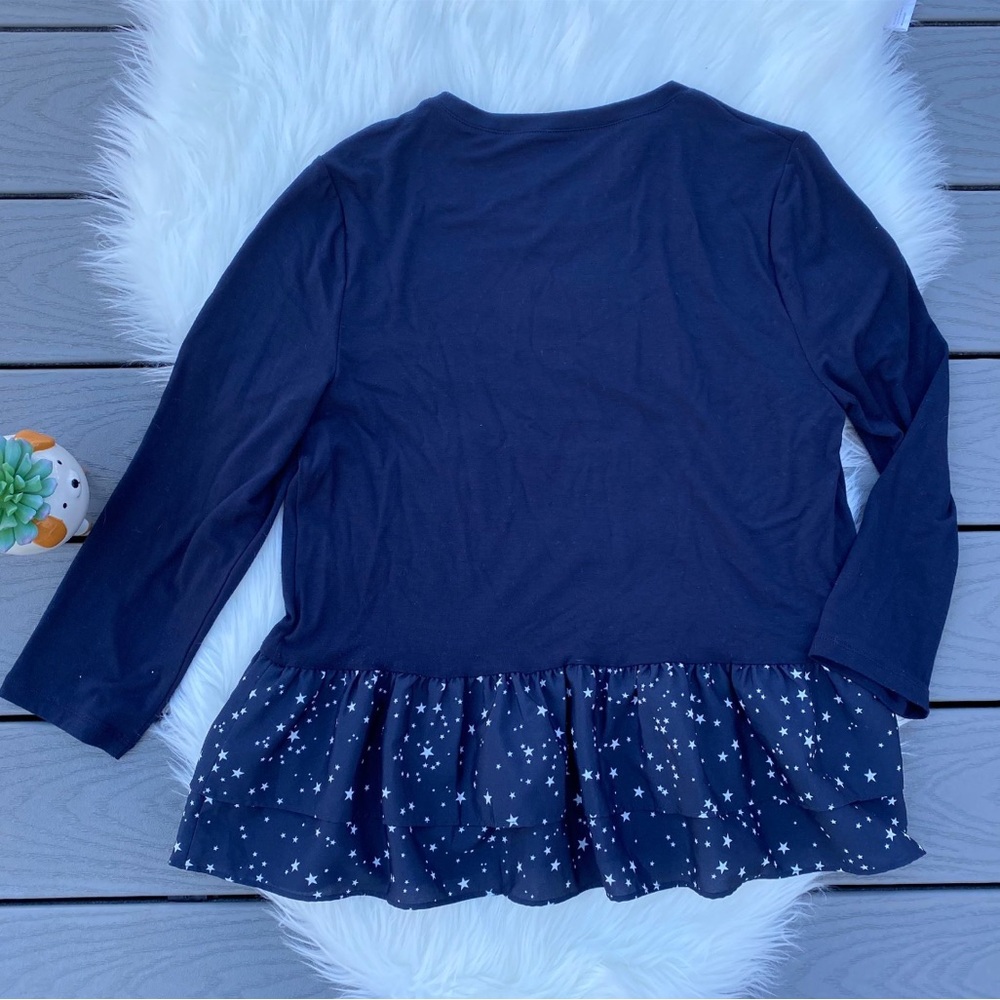 Kate Spade Navy Peplum Long Sleeve Top - Picture 4 of 4